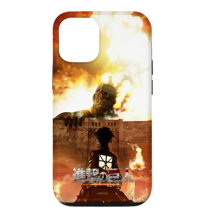 Funda oficial Eren contra el Titán Colosal en el muro, iPhone 12 / 12 Pro