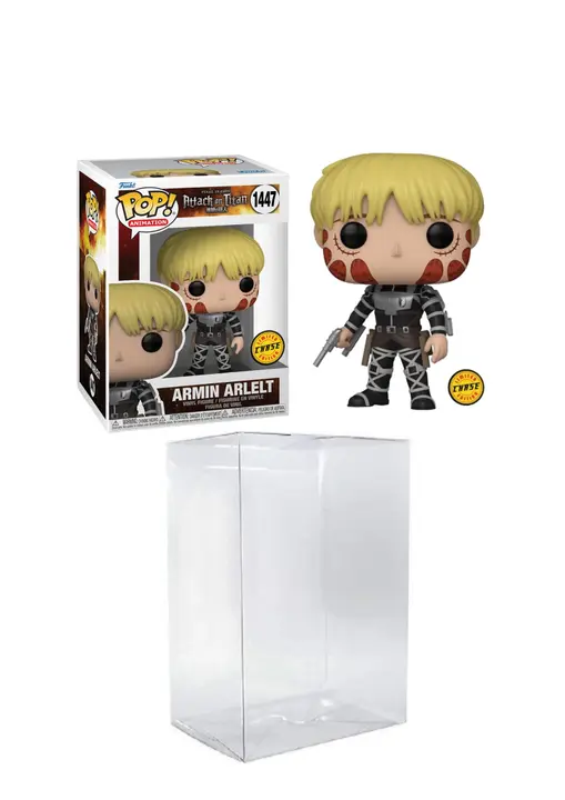 Funko Pop! Armin Arlert edición Chase con protector (Temporada final)
