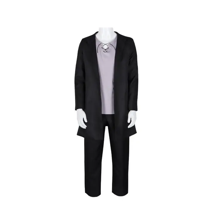 Gabardina negra con capucha de Eren Jaeger (Genérico, talla L)