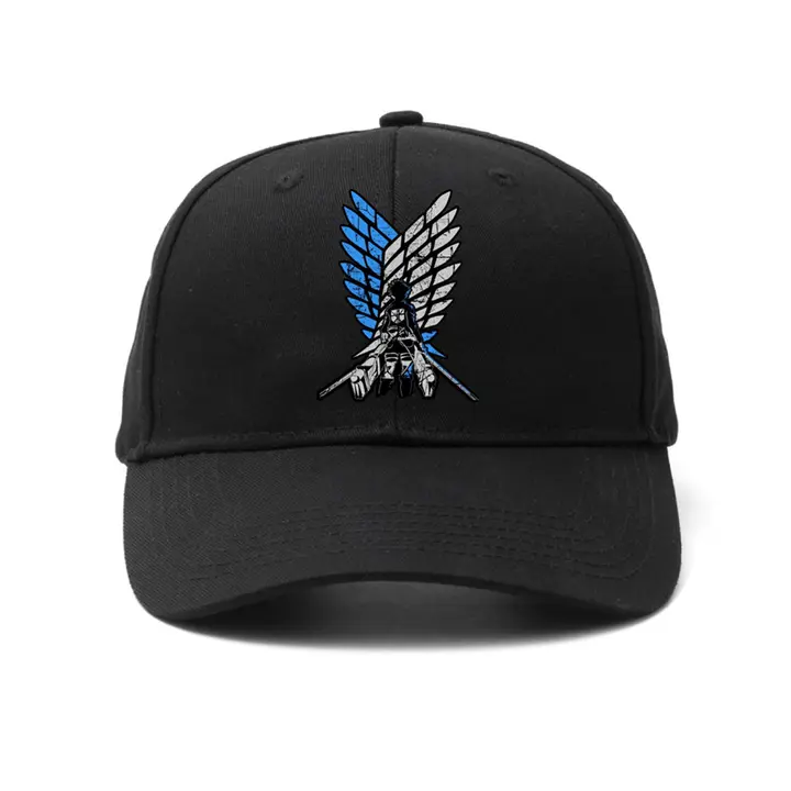 Gorra Alas de la Libertad bordada (Satdflie) — blanco, diseño 5