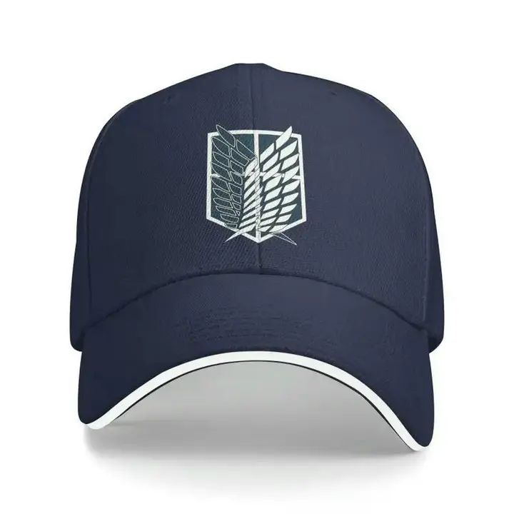 Gorra de béisbol Mikasa y Alas de la Libertad — azul oscuro