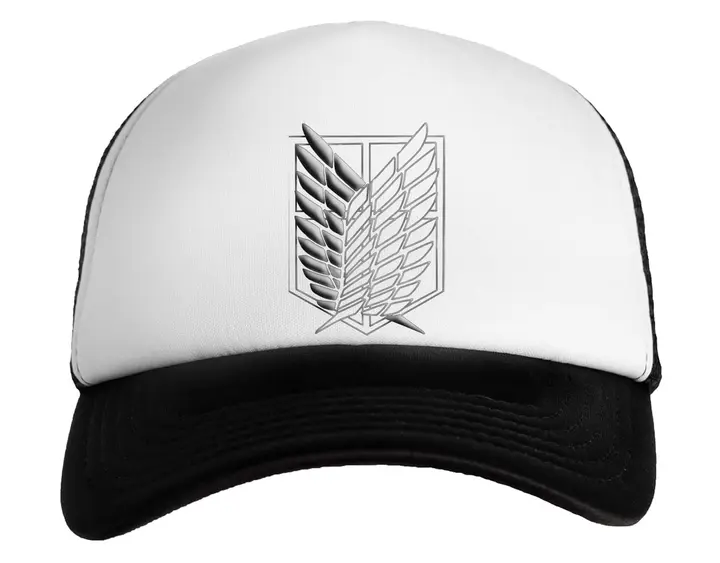 Gorra infantil Alas de la Libertad (Ataque a los Titanes) — negro