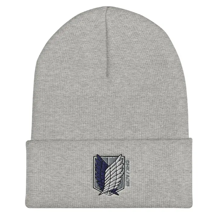 Gorro bordado Ripple Junction escudo de la Legión — gris jaspeado