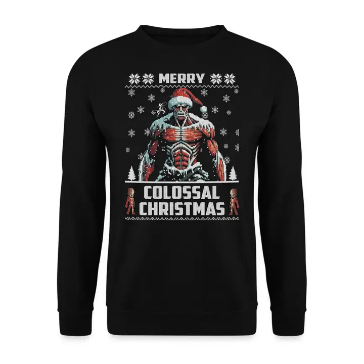Jersey «Merry Colossal Christmas» (Unibly) — negro, talla