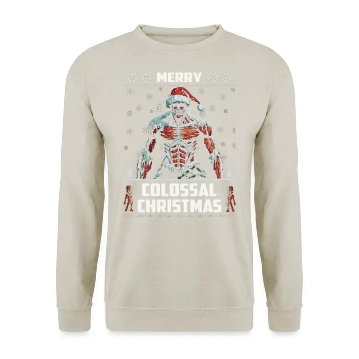 Jersey «Merry Colossal Christmas» (Unibly) — piedra natural, talla