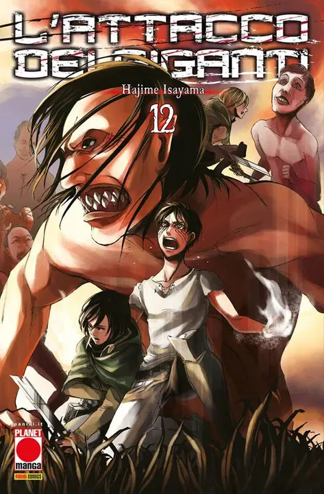 L'attacco dei giganti 12 — manga en italiano (Planet Manga)