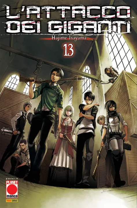 L'attacco dei giganti 13 — manga en italiano (Planet Manga)