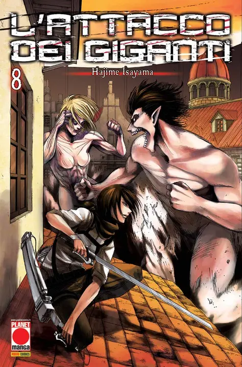 L'attacco dei giganti 8 — manga en italiano (Planet Manga)