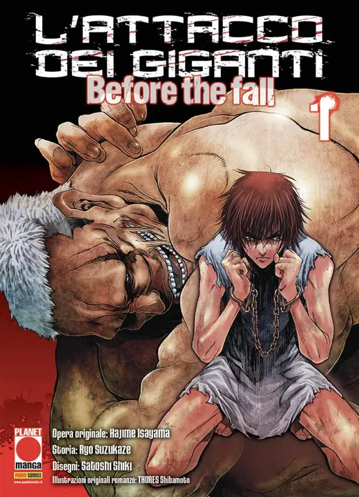 L'attacco dei giganti: Before the Fall 1 (novela) — en italiano (Panini)