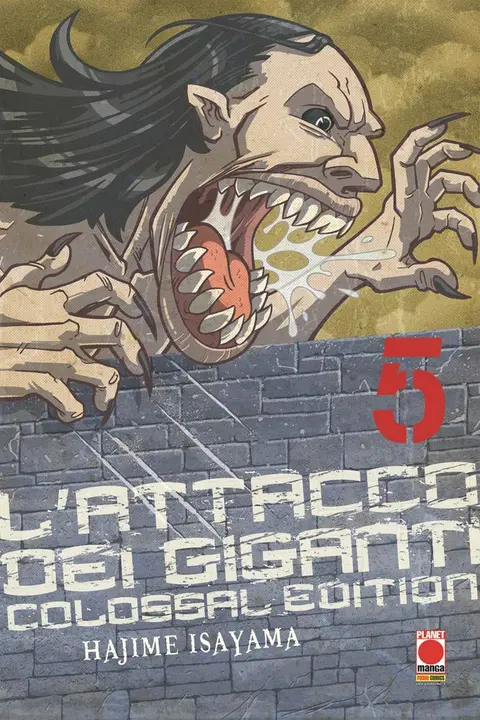 L'attacco dei giganti Colossal Edition 5 — italiano (Planet Manga)