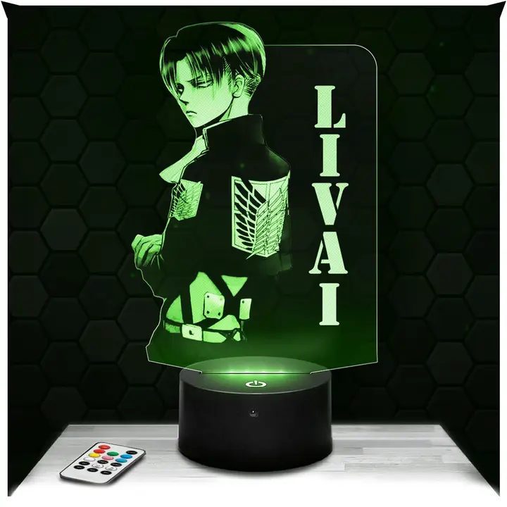 Lámpara 3D Levi Ackerman (Lampephoto.fr)