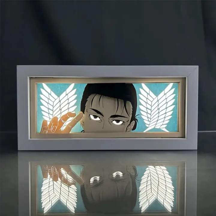 Lámpara caja de luz de papel Eren Jaeger, tipo 1 (Xinchangda)