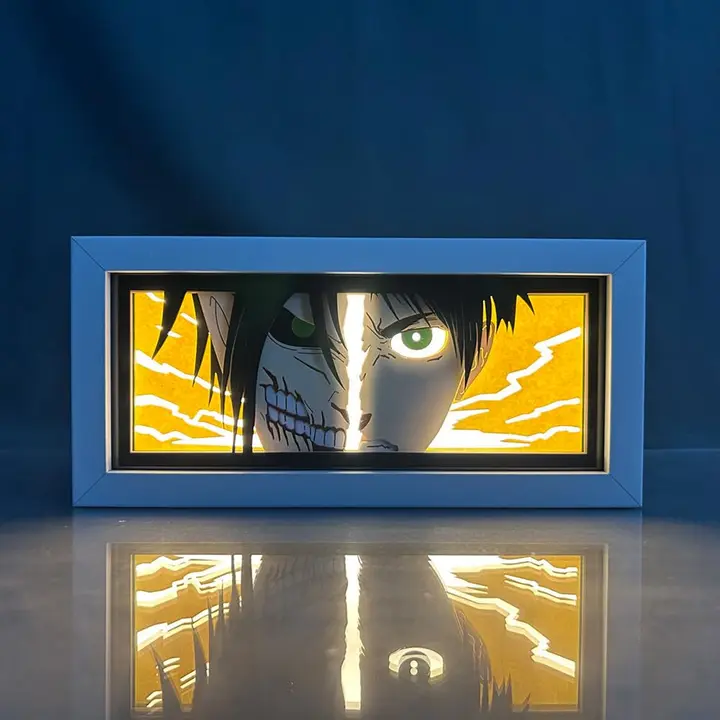 Lámpara caja de luz de papel Eren Jaeger, tipo 4 (Xinchangda)