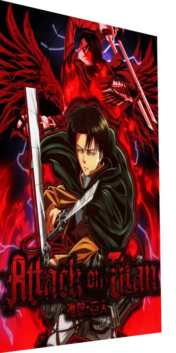 Lienzo Attack on Titan vertical 100 × 75 cm (Magic Canvas Art)