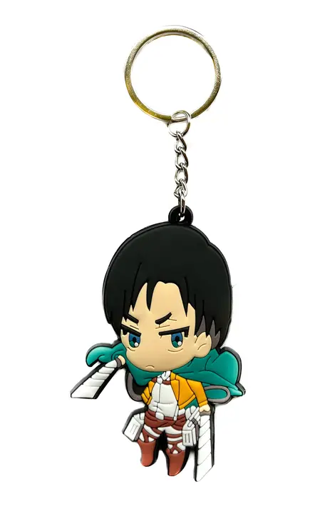Llavero de goma Levi Ackerman (Aurabeam)