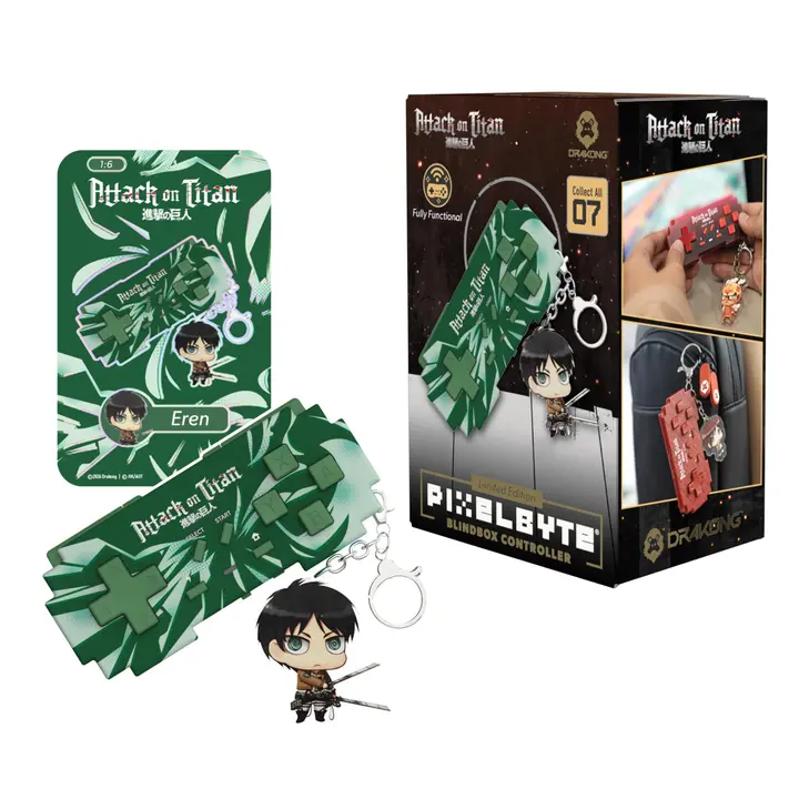 Mando PixelByte Attack on Titan en caja sorpresa (Drakong)