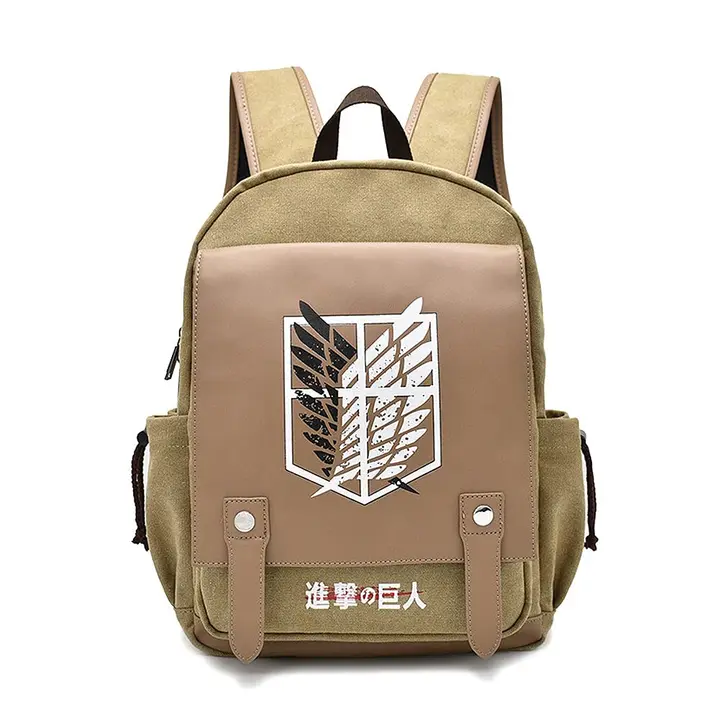 Mochila naranja de Ataque a los Titanes, 32 × 45 cm (SESERRYY)