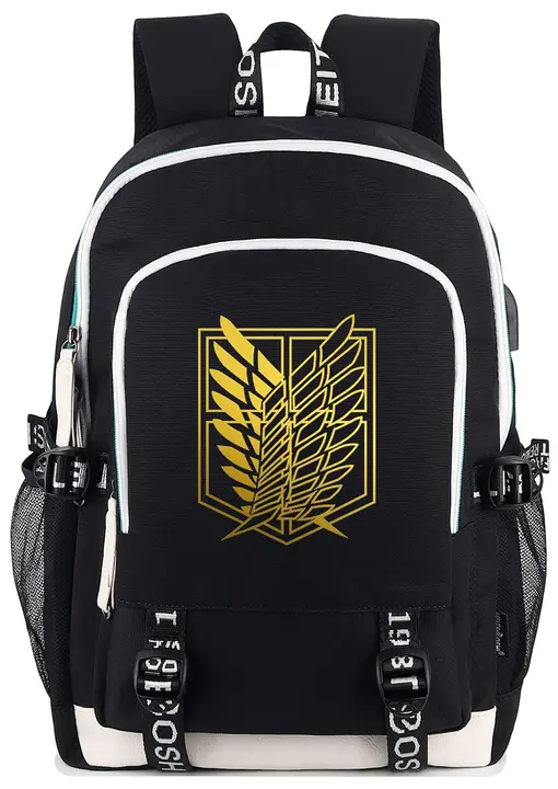 Mochila para portátil 15,6" Attack on Titan con USB (Roffatide)