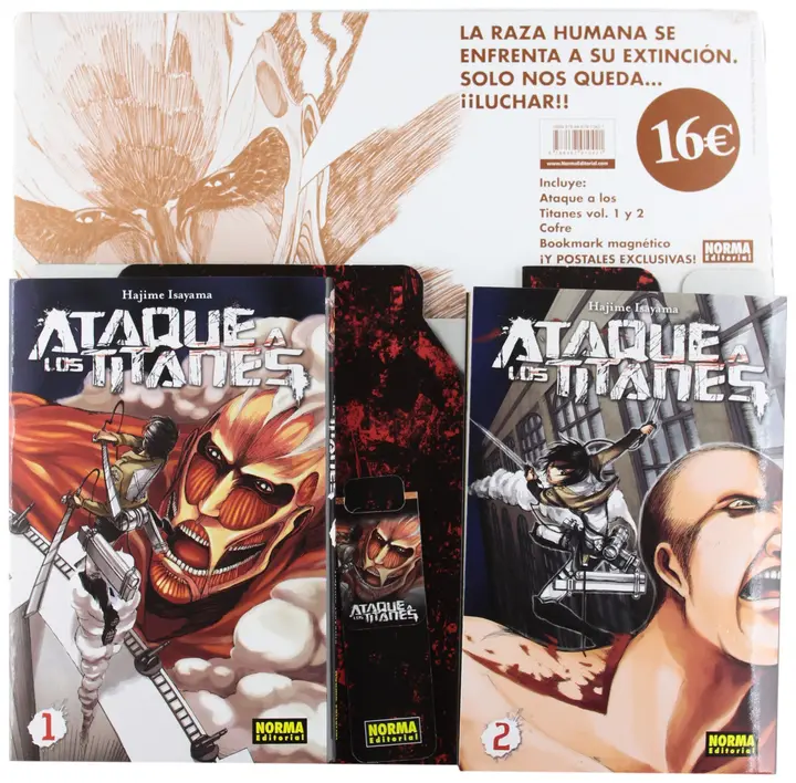 Pack Ataque a los Titanes 1 + 2 con caja coleccionable (Norma, 2012)