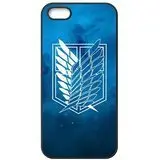 Pack de 2 fundas iPhone 5/5S Attack on Titan (bordes negro y blanco)