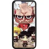 Pack de 2 fundas iPhone 6/6S Attack on Titan (bordes negro y blanco)