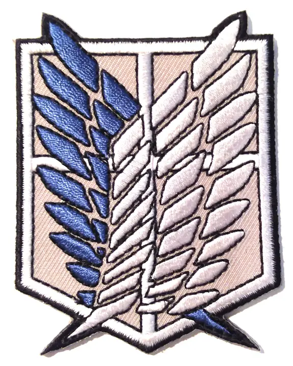 Parche bordado Alas de la Libertad 7 x 5 cm (termoadhesivo)