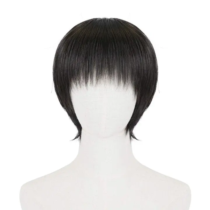 Peluca de Levi Ackerman negra (CoolChange)