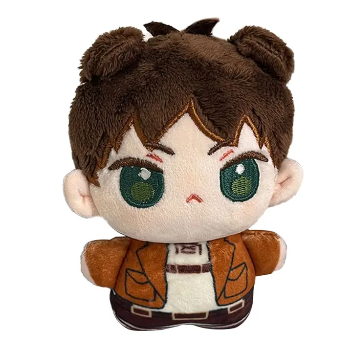 Peluche de Eren Jaeger sentado, 12 cm (sin licencia oficial)