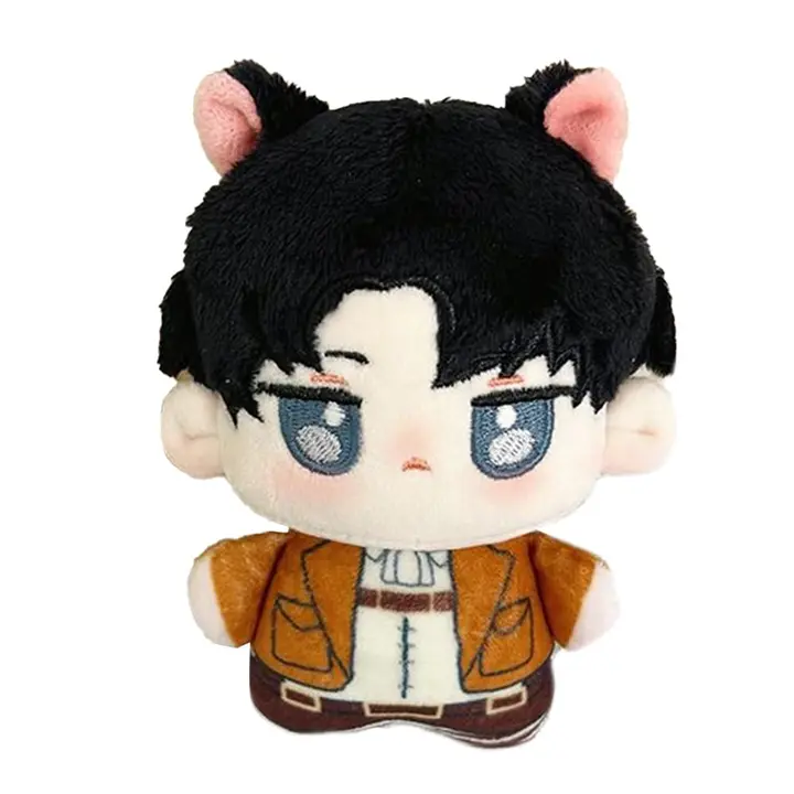 Peluche de Levi Ackerman sentado, 12 cm (sin licencia oficial)