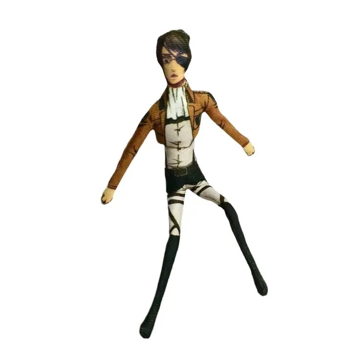 Peluche posable con alambre de Attack on Titan, 28 cm (Tipo 2)