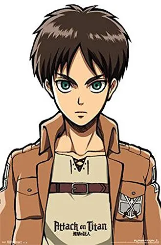 Póster Attack on Titan Eren 55,9 × 86,5 cm + póster de regalo (Close Up)