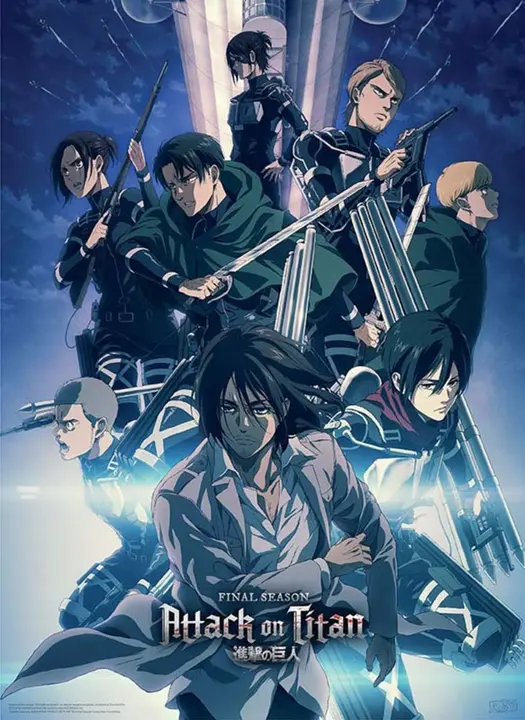 Póster Attack on Titan Temporada 4 «Grupo» 52 × 38 cm (GB eye)
