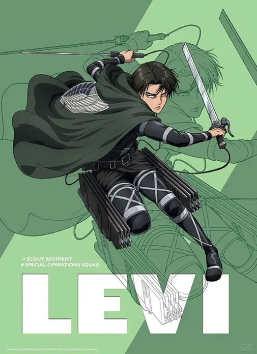 Póster chibi Levi temporada 4, 52 x 38 cm (GB eye)