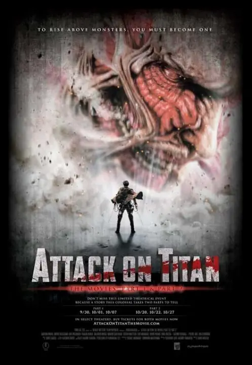 Póster de película Attack on Titan Parte 1, 28 × 43 cm (Posterazzi)