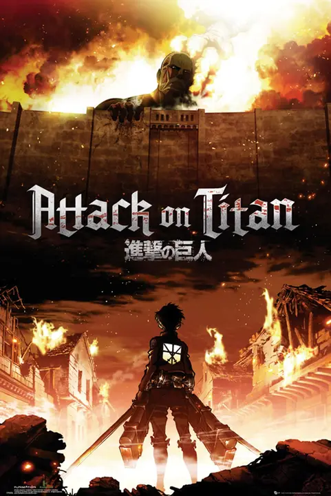 Póster maxi Attack on Titan Key Art con Eren (GB eye / Grupo Erik)