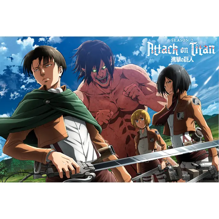 Póster maxi Attack on Titan «¡Listos para luchar!» 91,5 × 61 cm (GB eye)