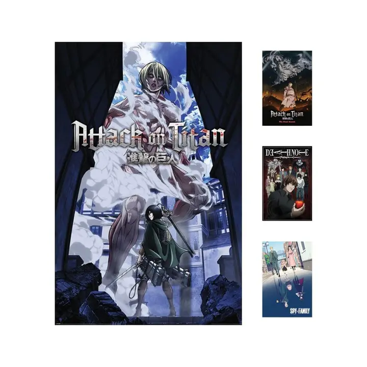 Póster maxi Attack on Titan T3 «Se acerca la Titán Hembra» (Pyramid)