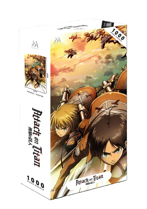 Puzle Attack on Titan de 1000 piezas con póster (Plastoy)