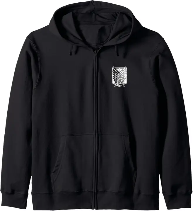 Sudadera con capucha AoT T4 «Scout Regiment Headliner» (bolsillo lateral)