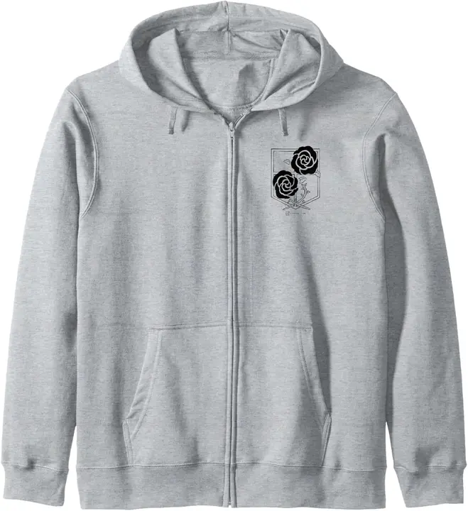 Sudadera con capucha Attack on Titan emblema de la Guarnición