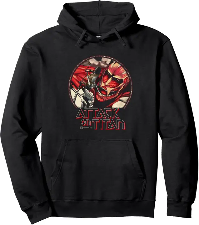 Sudadera con capucha Attack on Titan «Eren vs Titán Colosal» portada