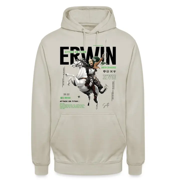 Sudadera con capucha Erwin Smith a caballo (Unibly) — piedra natural