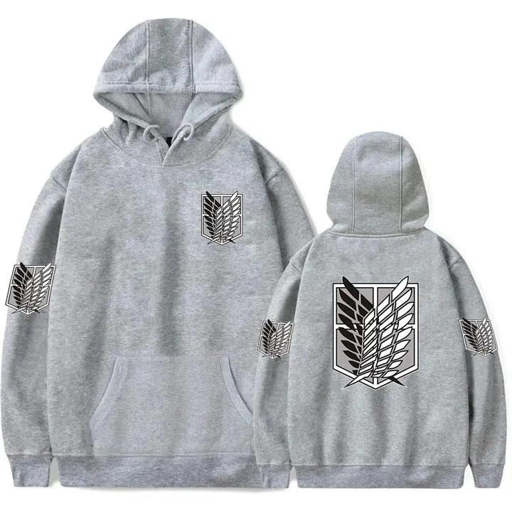Sudadera con capucha Legión de Reconocimiento, diseño 1 gris (LKY STAR)