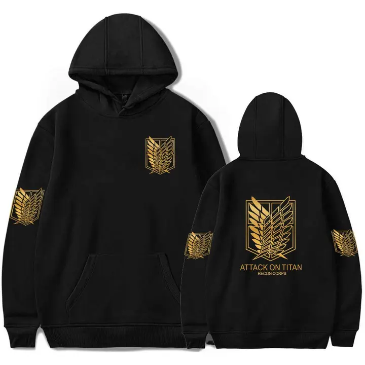 Sudadera con capucha Legión de Reconocimiento, diseño 2 negro (LKY STAR)