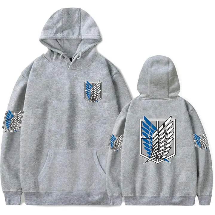 Sudadera con capucha Legión de Reconocimiento, diseño 4 gris (LKY STAR)