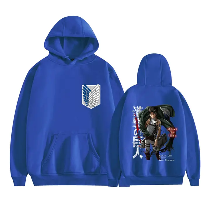 Sudadera con capucha Levi Alas de la Libertad — azul 1, talla
