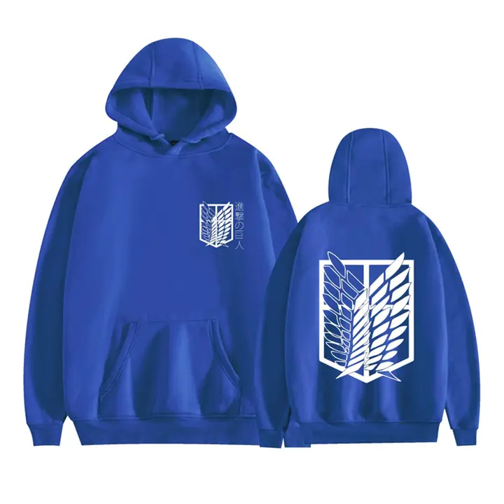 Sudadera con capucha Levi Alas de la Libertad — azul 3, talla