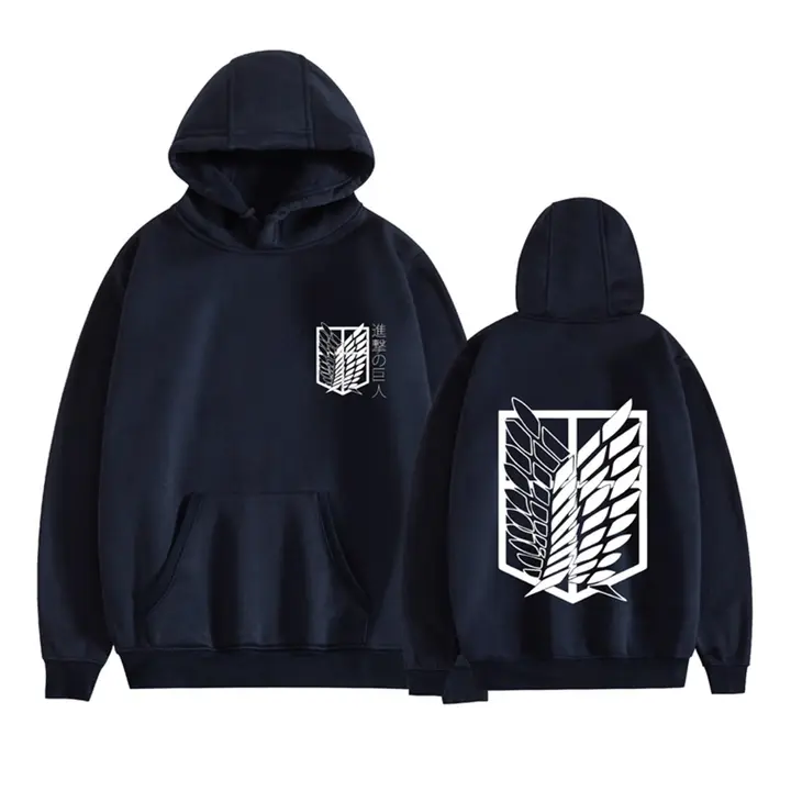 Sudadera con capucha Levi Alas de la Libertad — azul marino 3, talla