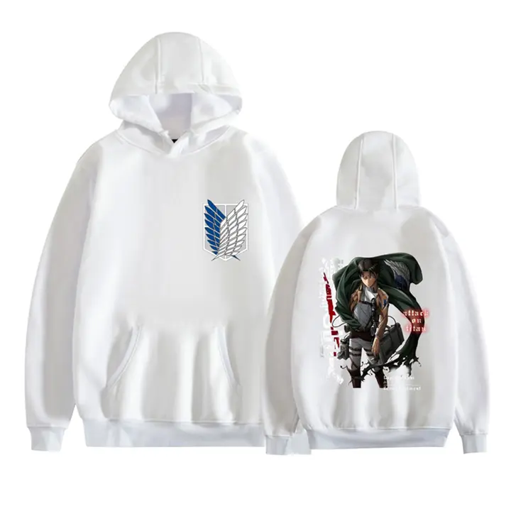 Sudadera con capucha Levi Alas de la Libertad — blanco 1, talla