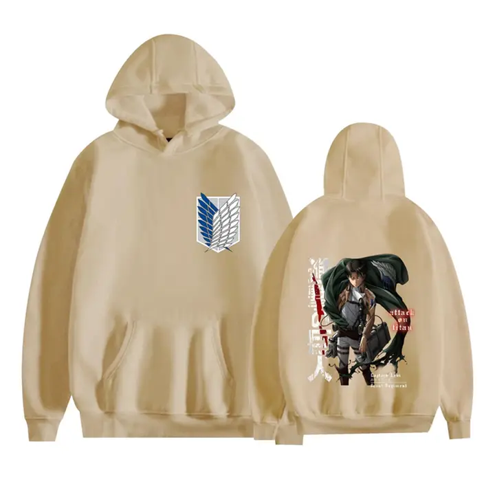 Sudadera con capucha Levi Alas de la Libertad — caqui 1, talla
